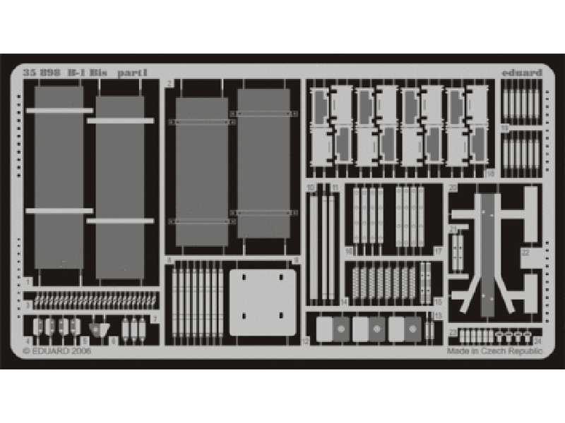 B-1 Bis 1/35 - Tamiya - blaszki - zdjęcie 1 B-1 Bis 1/35 - Tamiya - blaszki - zdjęcie 1