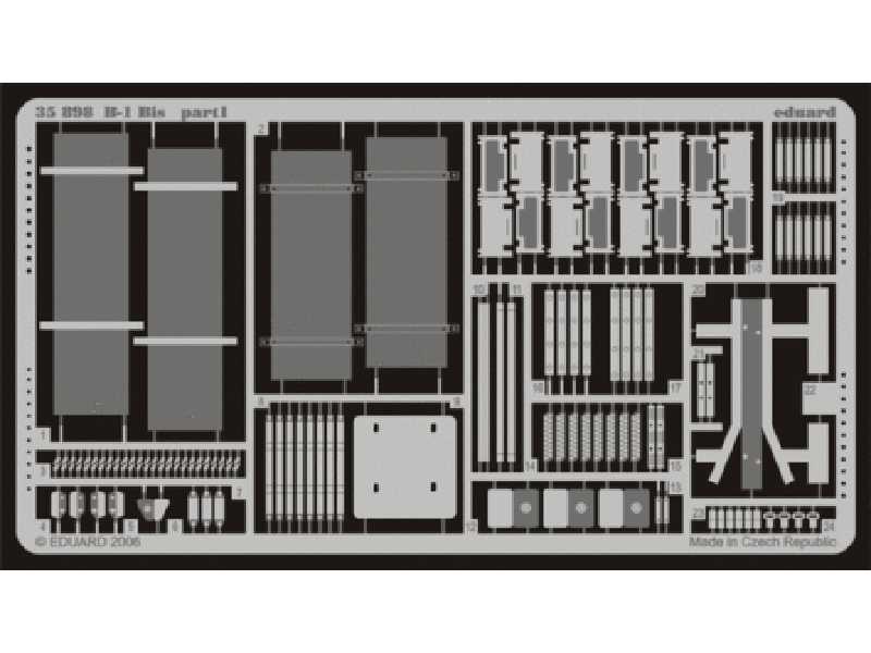  B-1 Bis 1/35 - Tamiya - blaszki - zdjęcie 1