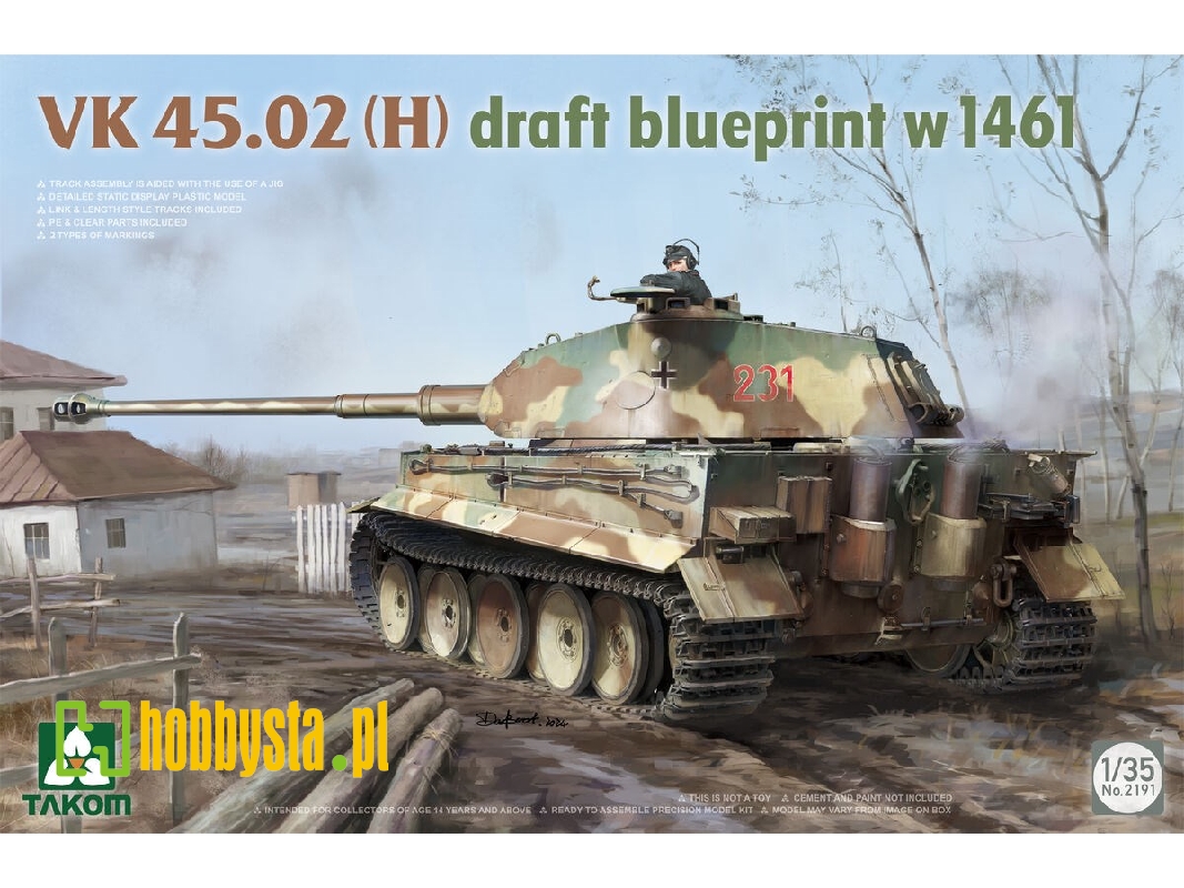 Vk 45.02(H) Draft Blueprint W 1461 - zdjęcie 1 Vk 45.02(H) Draft Blueprint W 1461 - zdjęcie 1