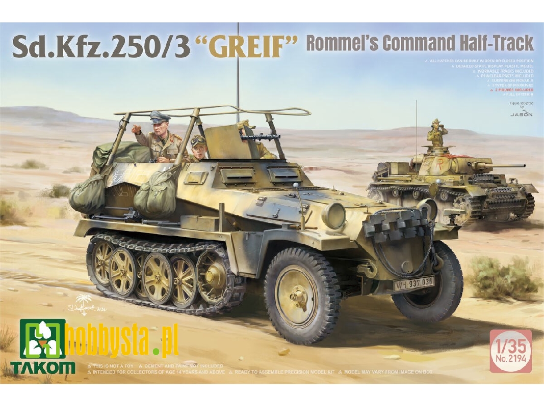 Sd.Kfz.250/3 'greif' Rommel's Command Half-track - zdjęcie 1 Sd.Kfz.250/3 'greif' Rommel's Command Half-track - zdjęcie 1