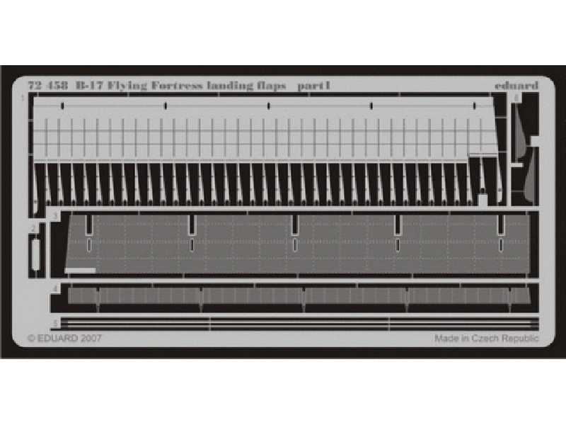  B-17 landing flaps 1/72 - Academy Minicraft - blaszki - zdjęcie 1