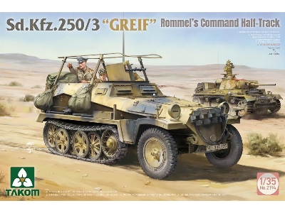 Sd.Kfz.250&#178; Box - Sd.Kfz.250/1 + Sd.Kfz.250/3 'greif' + Erwin Rommel (Limited Edition) - zdjęcie 2
