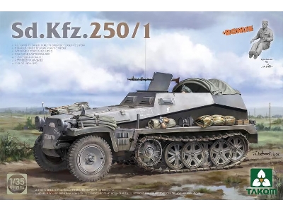 Sd.Kfz.250&#178; Box - Sd.Kfz.250/1 + Sd.Kfz.250/3 'greif' + Erwin Rommel (Limited Edition) - zdjęcie 3