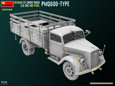 German 3t Cargo Truck 3,6-36s Mid Prod. Pmq600-type - zdjęcie 3