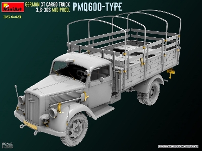 German 3t Cargo Truck 3,6-36s Mid Prod. Pmq600-type - zdjęcie 4
