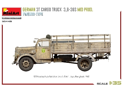 German 3t Cargo Truck 3,6-36s Mid Prod. Pmq600-type - zdjęcie 9