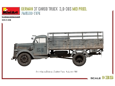 German 3t Cargo Truck 3,6-36s Mid Prod. Pmq600-type - zdjęcie 13