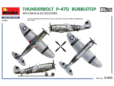 Thunderbolt P-47d Bubbletop With Base & Accessories. Big Set - zdjęcie 3