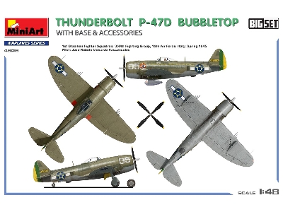 Thunderbolt P-47d Bubbletop With Base & Accessories. Big Set - zdjęcie 4