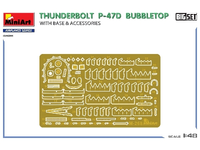 Thunderbolt P-47d Bubbletop With Base & Accessories. Big Set - zdjęcie 6