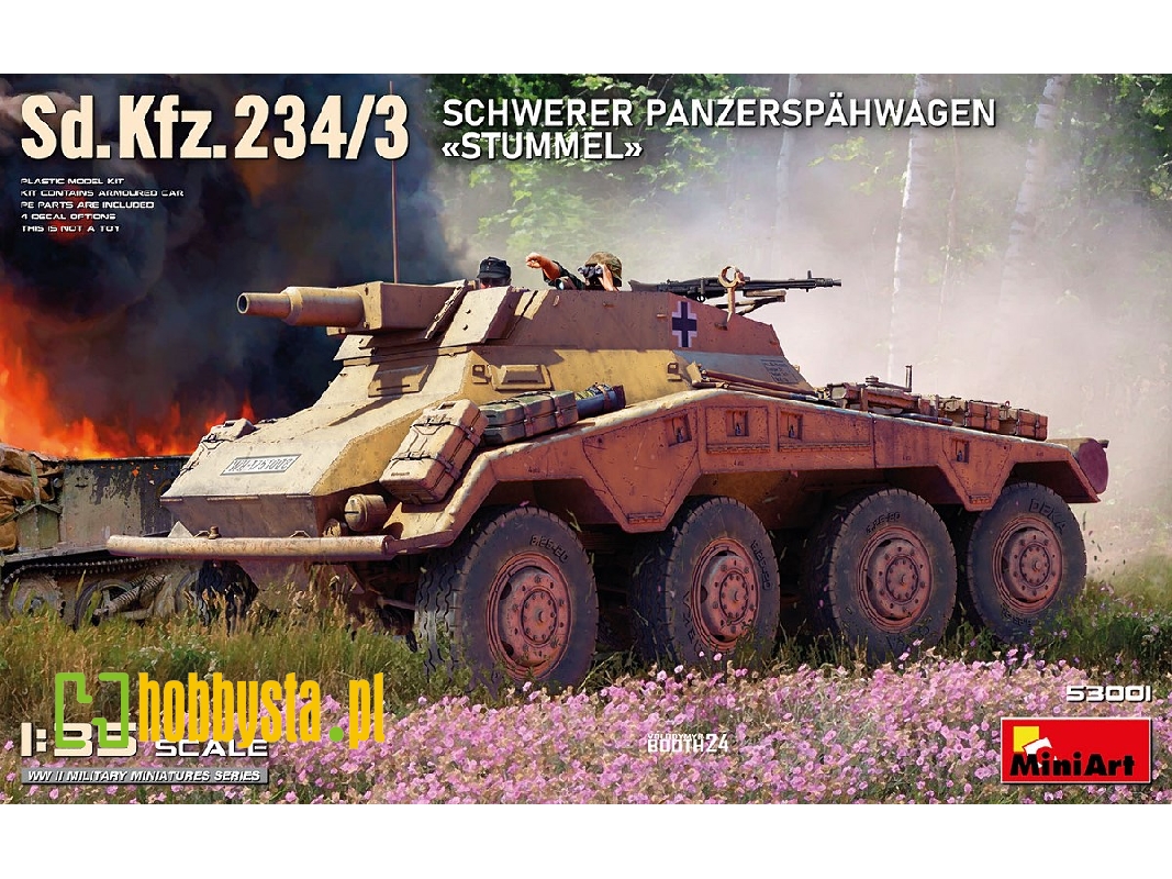 Sd.Kfz.234/3 Schwerer Panzerspähwagen «stummel» - zdjęcie 1 Sd.Kfz.234/3 Schwerer Panzerspähwagen «stummel» - zdjęcie 1