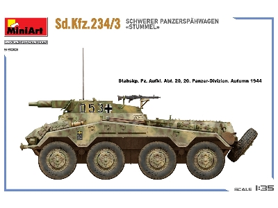Sd.Kfz.234/3 Schwerer PanzerspĂ„â€šĂ‚Â¤hwagen Ä‚â€šĂ‚Â«stummelÄ‚â€šĂ‚Â» - zdjÄ™cie 13