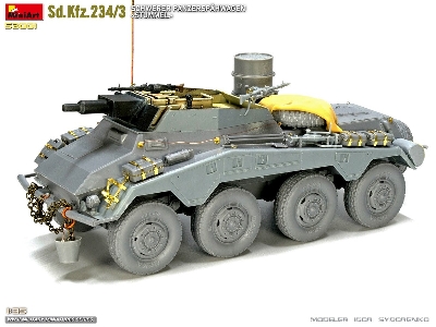 Sd.Kfz.234/3 Schwerer PanzerspĂ„â€šĂ‚Â¤hwagen Ä‚â€šĂ‚Â«stummelÄ‚â€šĂ‚Â» - zdjÄ™cie 35