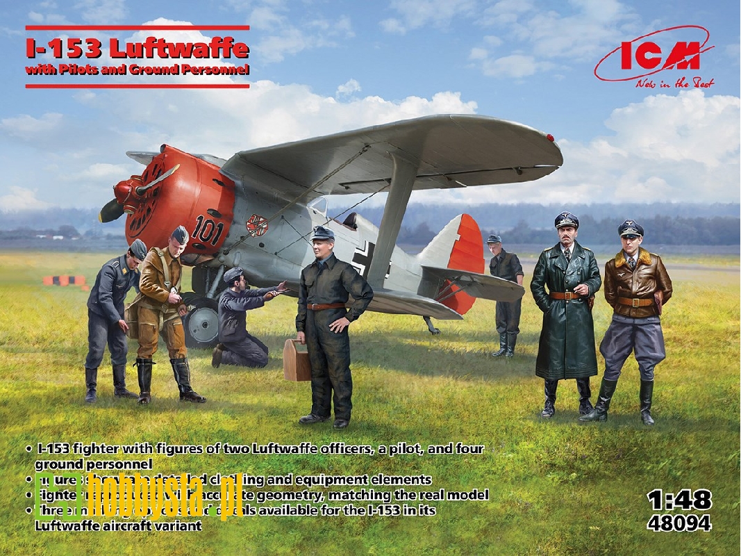 I-153 Luftwaffe With Pilots And Ground Personnel - zdjęcie 1 I-153 Luftwaffe With Pilots And Ground Personnel - zdjęcie 1