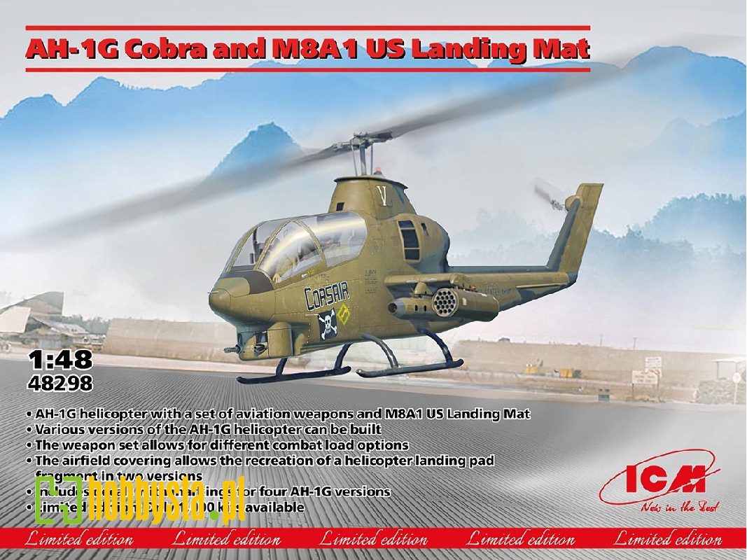 Ah-1g Cobra And M8a1 Us Landing Mat - zdjęcie 1 Ah-1g Cobra And M8a1 Us Landing Mat - zdjęcie 1