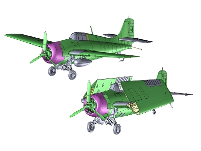 Grumman F4f-4 Wildcat - Battle Of Midway 1942 (New Tooling) - zdjęcie 2