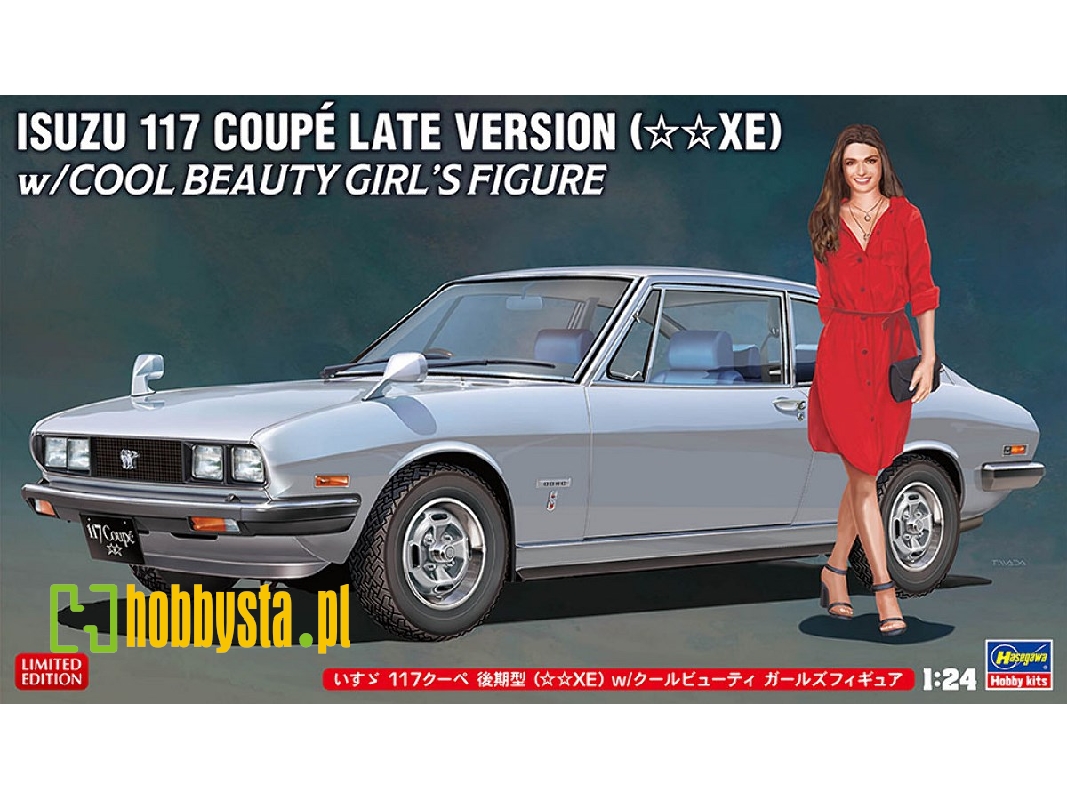 Isuzu 117 Coupe Late Version (Xe) With Cool Beauty Girl's Figure - zdjęcie 1 Isuzu 117 Coupe Late Version (Xe) With Cool Beauty Girl's Figure - zdjęcie 1