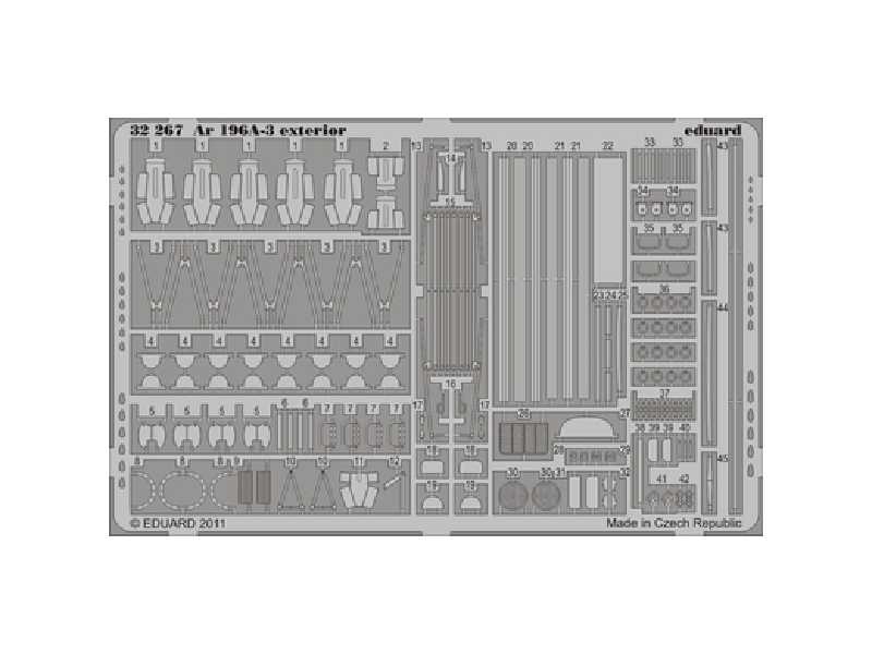 Ar 196A-3 exterior 1/32 - Revell - blaszki - zdjęcie 1 Ar 196A-3 exterior 1/32 - Revell - blaszki - zdjęcie 1