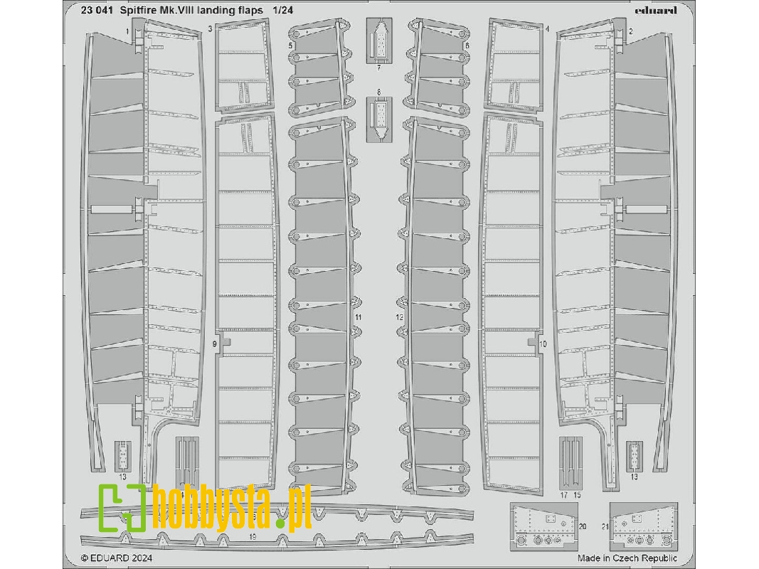 Spitfire Mk. VIII landing flaps 1/24 - AIRFIX - zdjęcie 1 Spitfire Mk. VIII landing flaps 1/24 - AIRFIX - zdjęcie 1