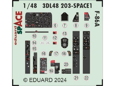 F-86A SPACE 1/48 - CLEAR PROP - zdjęcie 3