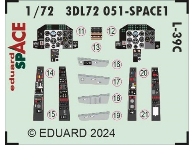 L-39C SPACE 1/72 - EDUARD - zdjęcie 3