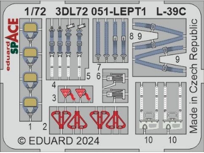 L-39C SPACE 1/72 - EDUARD - zdjęcie 4