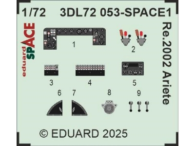 Re.2002 Ariete SPACE 1/72 - ITALERI - zdjęcie 3