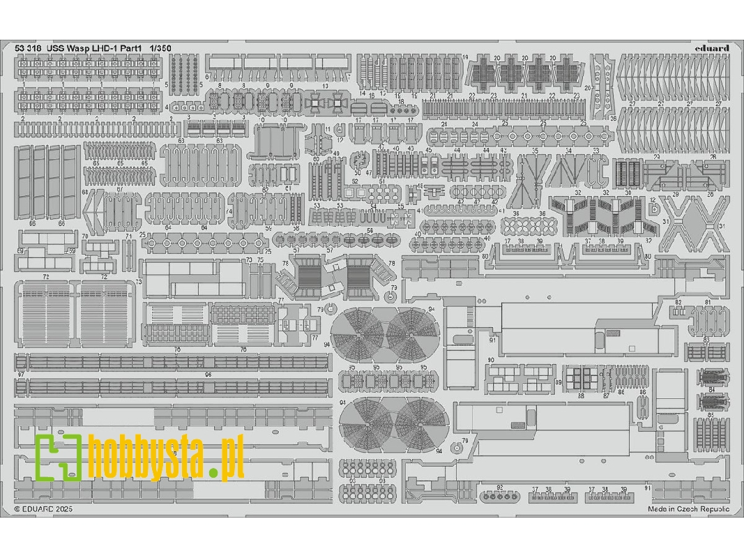 USS Wasp LHD-1 part 1 1/350 - TRUMPETER - zdjęcie 1