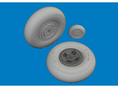 Spitfire Mk. VIII wheels 4spoke 1/24 - AIRFIX - zdjęcie 2