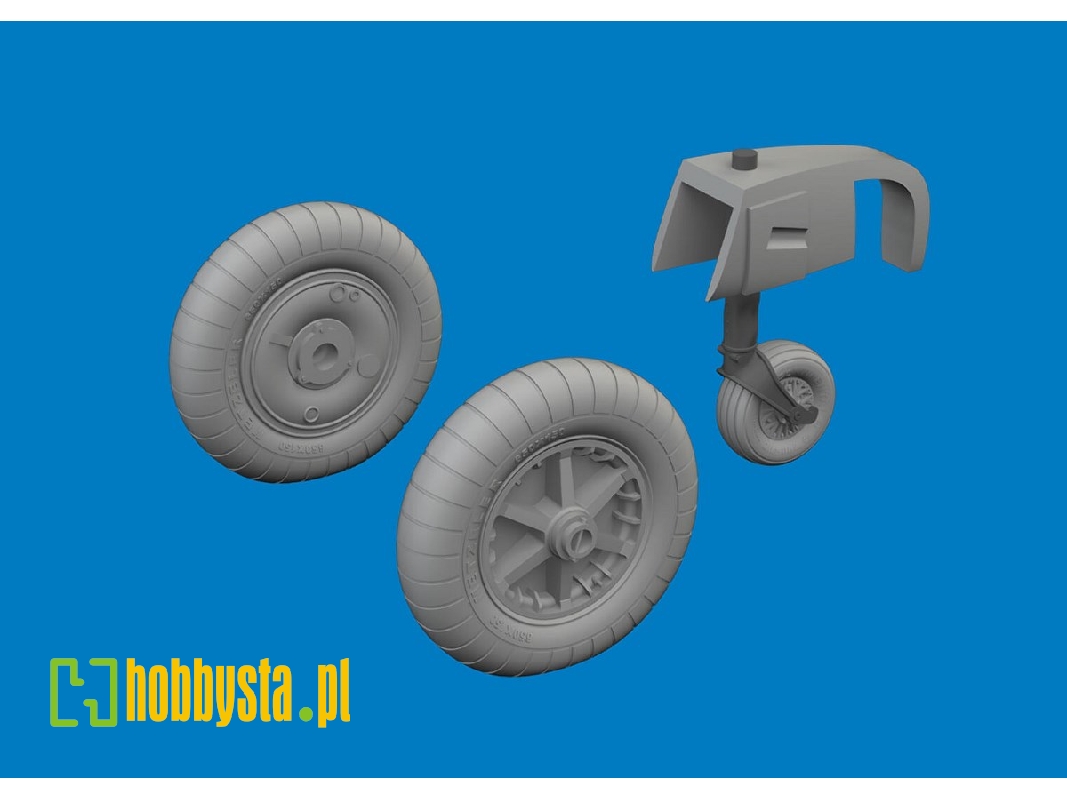Bf 109E wheels 1/32 - EDUARD - zdjęcie 1 Bf 109E wheels 1/32 - EDUARD - zdjęcie 1