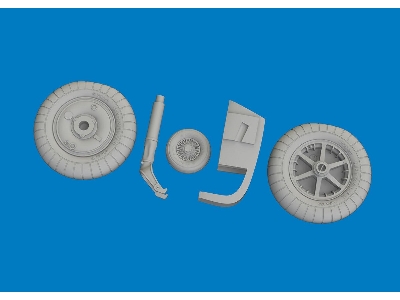 Bf 109E wheels 1/32 - EDUARD - zdjęcie 3