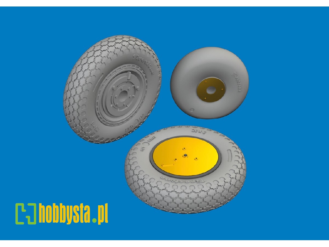 P-39 wheels early 1/48 - ARMA HOBBY - zdjęcie 1 P-39 wheels early 1/48 - ARMA HOBBY - zdjęcie 1