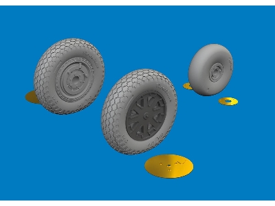 P-39 wheels early 1/48 - ARMA HOBBY - zdjęcie 2