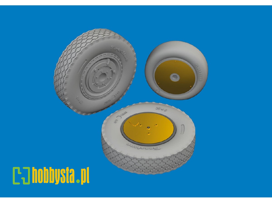 P-39 wheels late 1/48 - ARMA HOBBY - zdjęcie 1 P-39 wheels late 1/48 - ARMA HOBBY - zdjęcie 1
