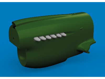 P-40 exhaust stacks rounded PRINT 1/48 - EDUARD - zdjęcie 1