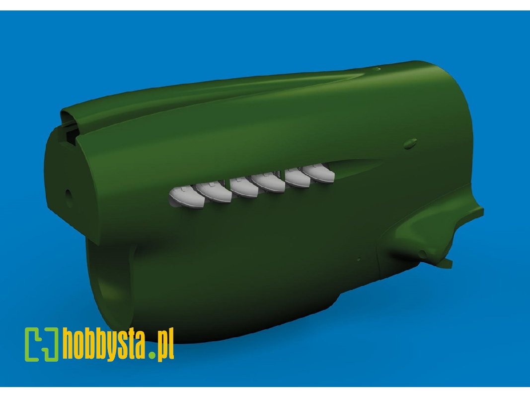P-40 exhaust stacks rounded PRINT 1/48 - EDUARD - zdjęcie 1 P-40 exhaust stacks rounded PRINT 1/48 - EDUARD - zdjęcie 1