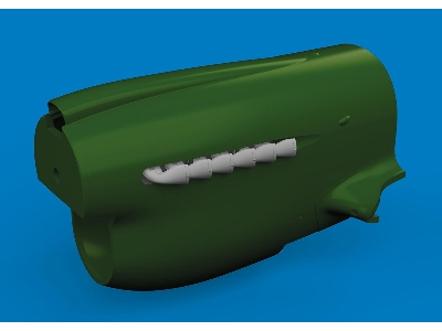 P-40 exhaust stacks fishtail PRINT 1/48 - EDUARD - zdjęcie 1