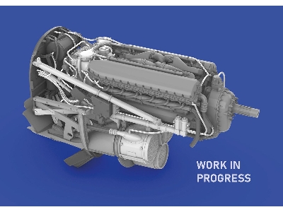 P-40E engine PRINT 1/48 - EDUARD - zdjęcie 2