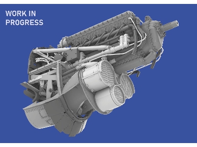 P-40E engine PRINT 1/48 - EDUARD - zdjęcie 3