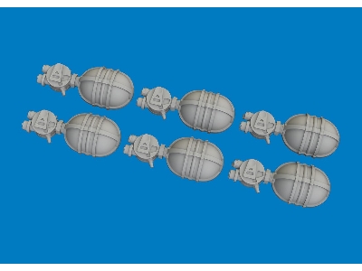 WWII USAAF oxygen cylinder A-4 PRINT 1/72 - zdjęcie 3