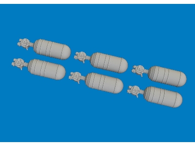 WWII USAAF oxygen cylinder A-6 PRINT 1/72 - zdjęcie 3