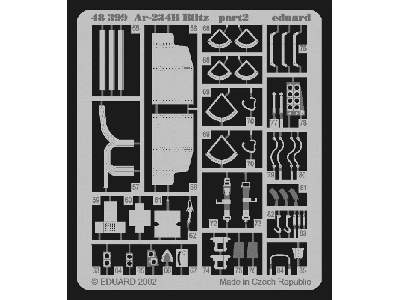  Ar 234B Blitz 1/48 - Hasegawa - blaszki - zdjęcie 3