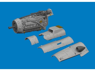 Bf 109G-10 WNF engine PRINT 1/72 - EDUARD - zdjęcie 3
