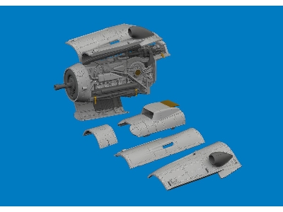 Bf 109G-10 Mtt Regensburg engine PRINT 1/72 - EDUARD - zdjęcie 3