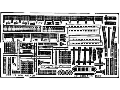  Akagi 1/700 - Hasegawa - blaszki - zdjęcie 1