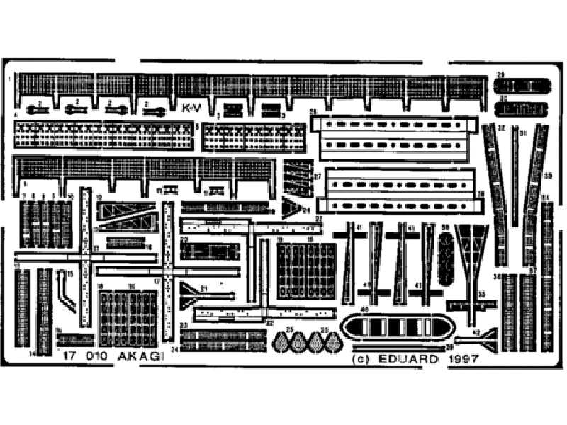 Akagi 1/700 - Hasegawa - blaszki - zdjęcie 1 Akagi 1/700 - Hasegawa - blaszki - zdjęcie 1