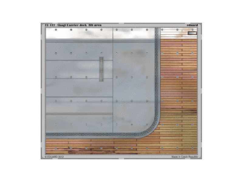  Akagi Carrier Deck lift area 1/72 - blaszki - zdjęcie 1