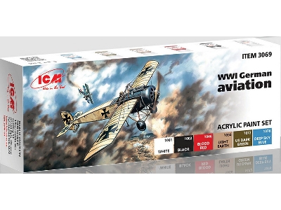 Acrylic Paint Set For WWI German Aviation - zdjęcie 1