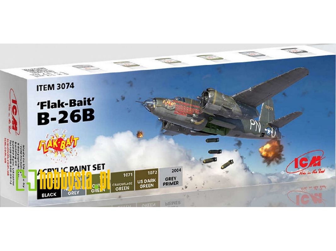 Acrylic Paint Set For ‘flak Bait’ - zdjęcie 1 Acrylic Paint Set For ‘flak Bait’ - zdjęcie 1