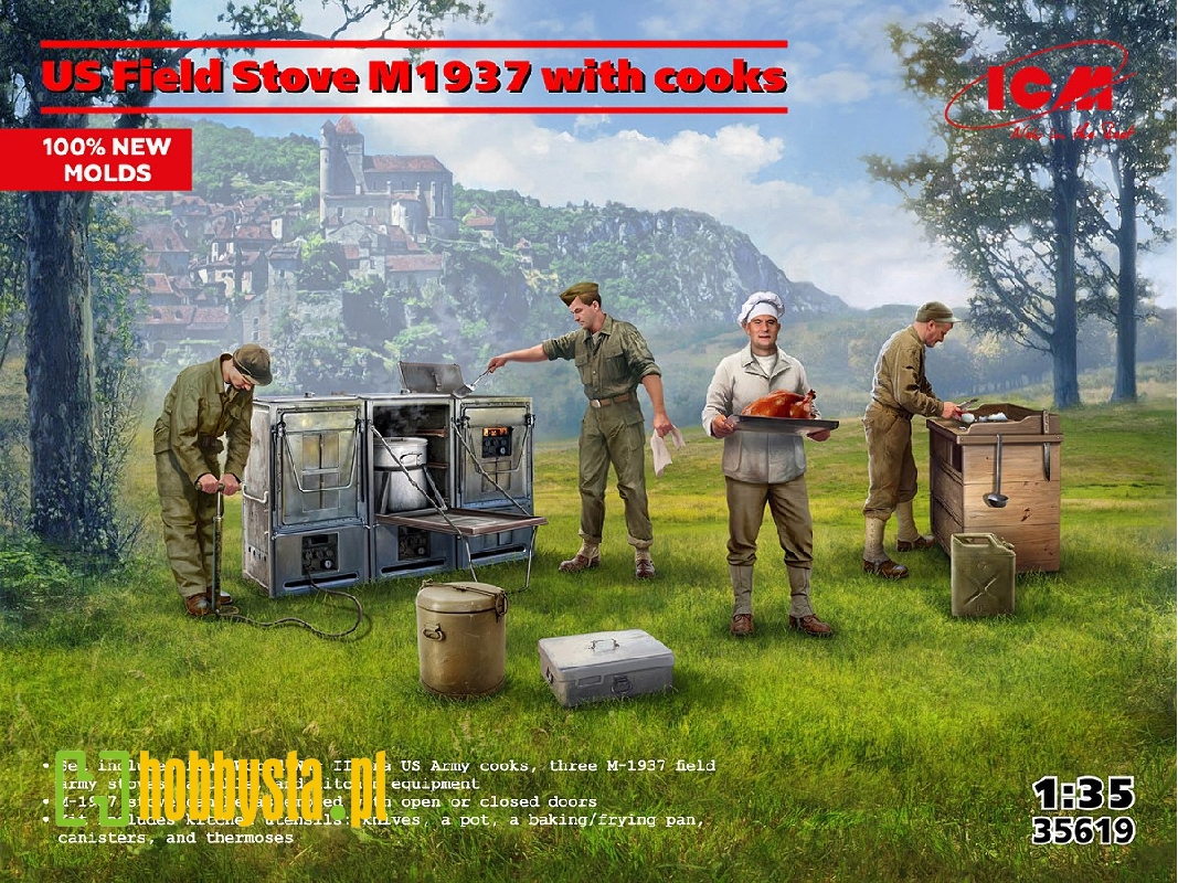 Us Field Stove M1937 With Cooks - zdjęcie 1 Us Field Stove M1937 With Cooks - zdjęcie 1